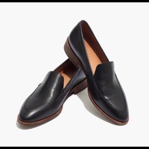 Madewell True Black Leather Frances Loafer 9